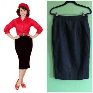 Vivien of Holloway Pinstripe Pencil Skirt Size16